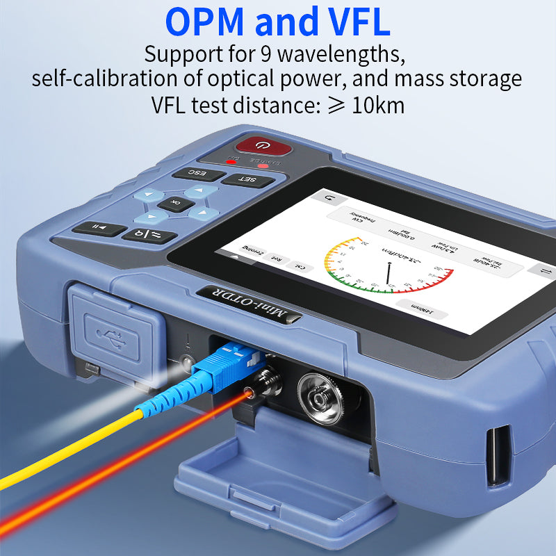 COMPTYCO AUA-D200U/A Multifunctional Optical Time Domain Reflectometer OPM VFL OLS Event Map 1310 1550nm Fiber Optic Tes