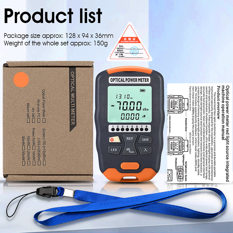 COMPTYCO Good Price Handheld Fiber Optic Tester A-D7/D5 OPM with LED and RJ45 Tester Fiber Optic Equipment Optical Power