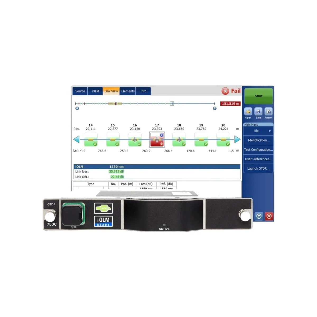 EXFO FTBx-750C OTDR Module